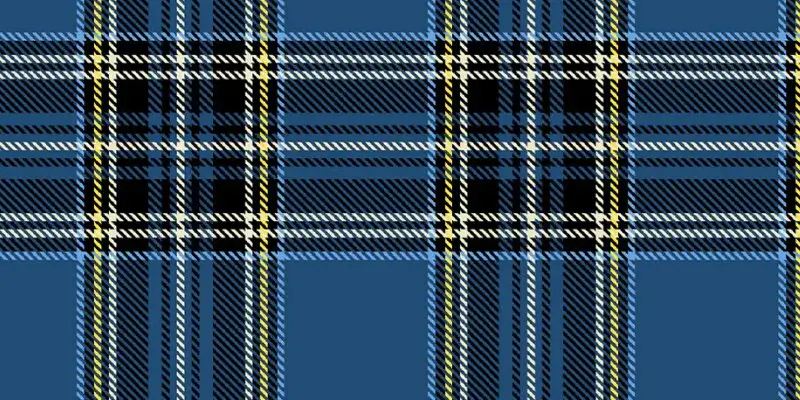 Navy Stewart Plaid & Cream